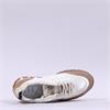 Mjus Nylon Retro Laced Print Trainer - Cream Taupe